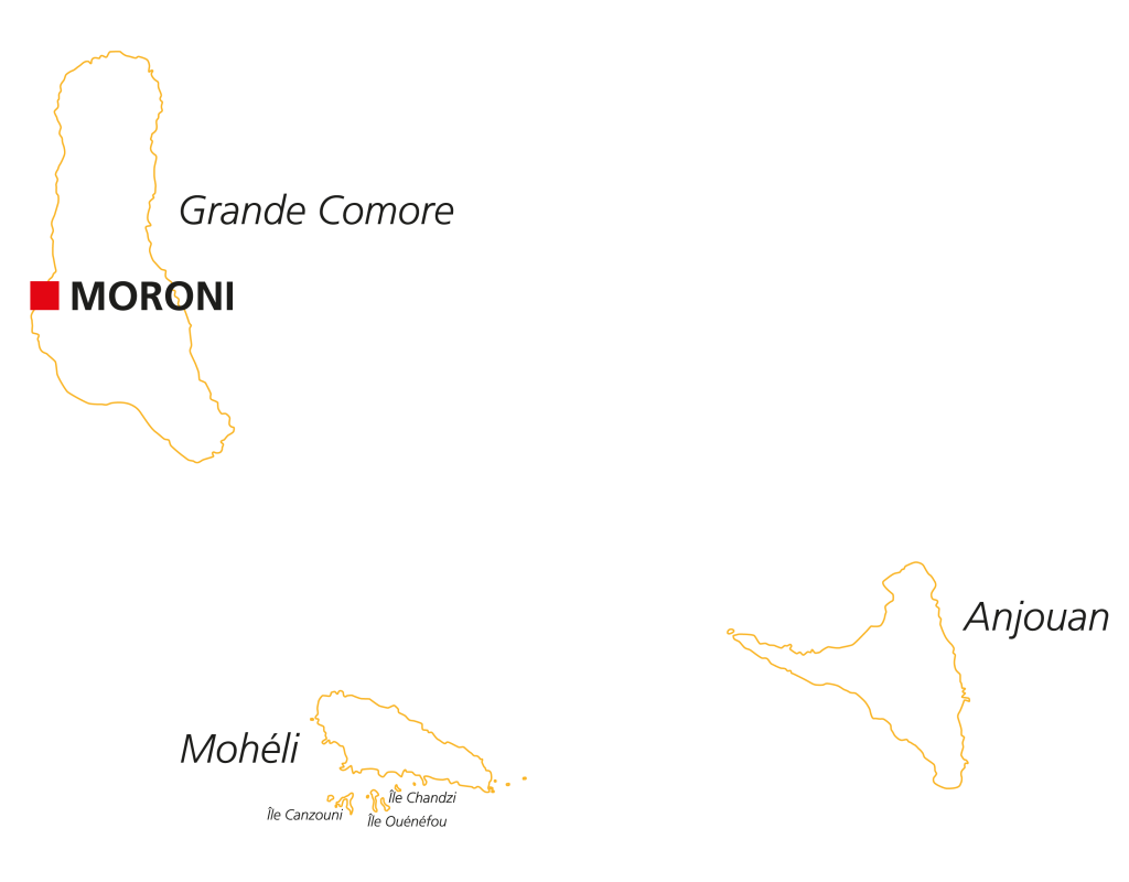 Carte des Comores